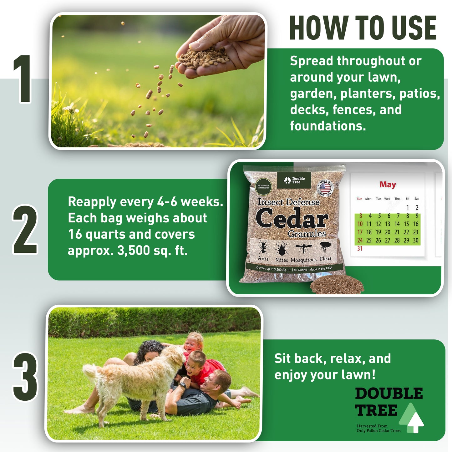 Insect Defense Cedar Granules - All-Natural, Pet and Family Safe!