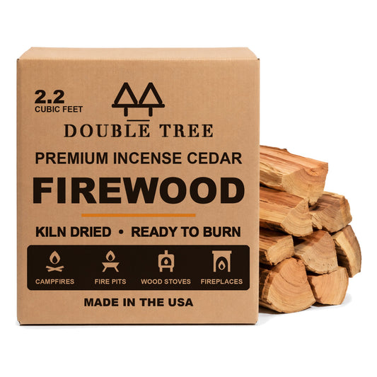 DoubleTree Premium Incense Cedar Firewood 2.2 cubic feet — kiln dried, ready to burn