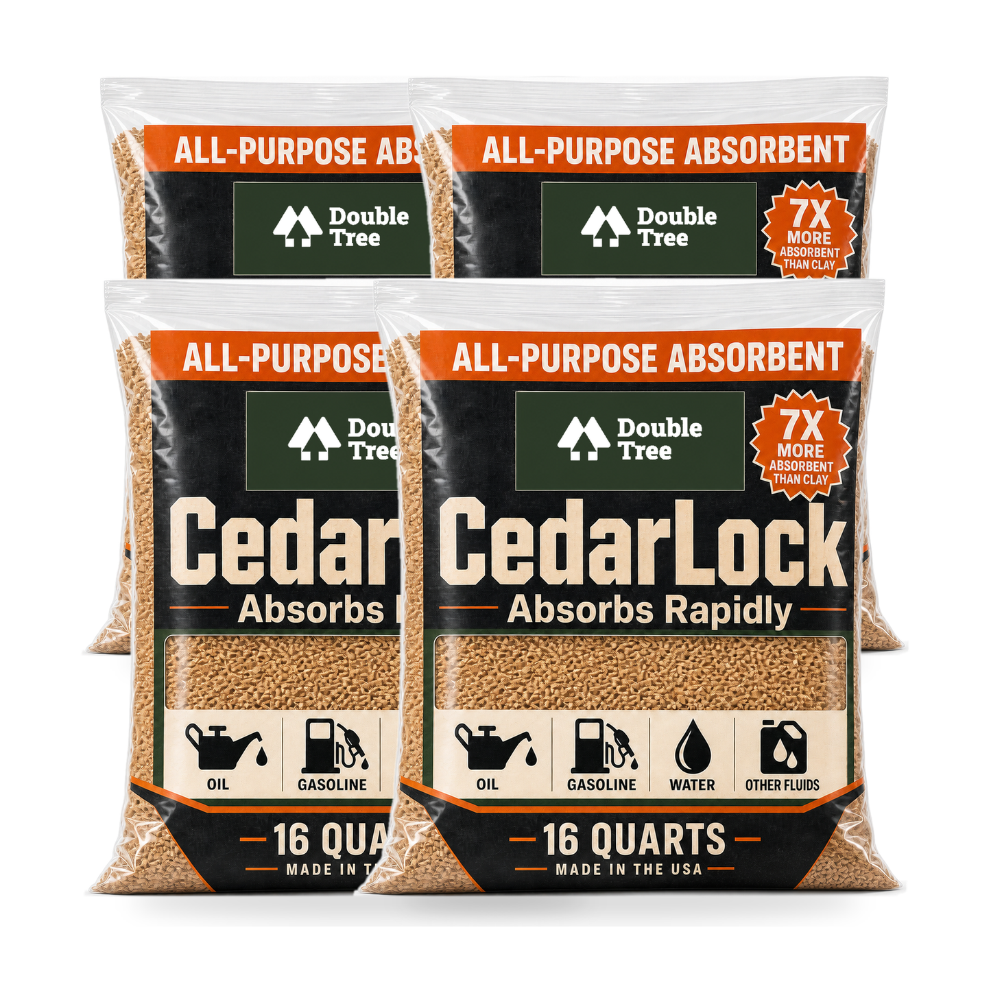 Double Tree CedarLock Oil Absorbent 64qt