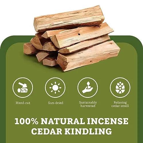 Cedar Kindling Fire Starter Sticks - 100% Natural - SALE 10% OFF USE CODE DOUBLETREE AT CHECK OUT! - Double Tree Forest Products