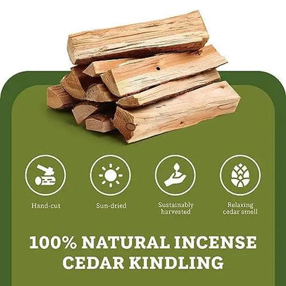 Cedar Kindling Fire Starter Sticks - 100% Natural - SALE 10% OFF USE CODE DOUBLETREE AT CHECK OUT! - Double Tree Forest Products