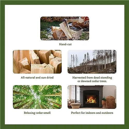 Cedar Kindling Fire Starter Sticks - 100% Natural - SALE 10% OFF USE CODE DOUBLETREE AT CHECK OUT! - Double Tree Forest Products