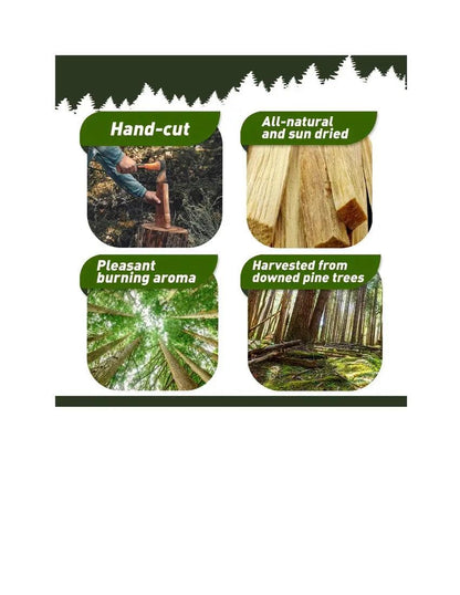 Fatwood Fire Starter Sticks - 100% Natural - Double Tree Forest Products