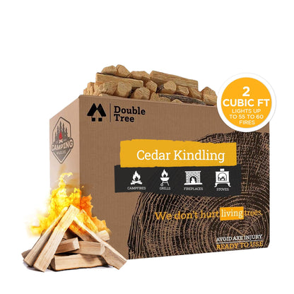 Cedar Kindling Fire Starter Sticks - 100% Natural - SALE 10% OFF USE CODE DOUBLETREE AT CHECK OUT! - Double Tree Forest Products