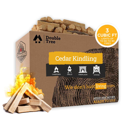 Cedar Kindling Fire Starter Sticks - 100% Natural - SALE 10% OFF USE CODE DOUBLETREE AT CHECK OUT! - Double Tree Forest Products