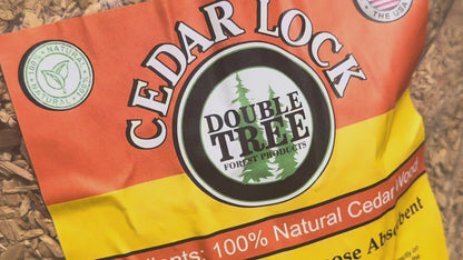 CedarLock Oil Absorbent–Nature’s Heavy-Duty Spill Solution Made from 100% pure incense cedar |Oil Spill Kit Granules-16 Quart 1 Bag 8 LBS, Organic Granules All Purpose Oil Absorbent