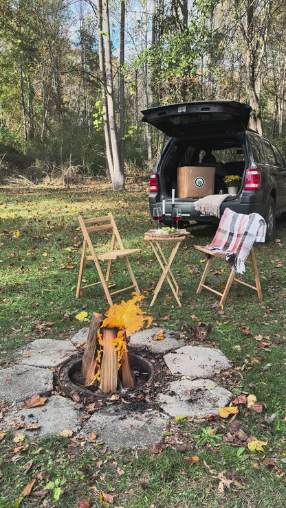 Double Tree - Kiln Dried Premium Incense Cedar Firewood (16inch Logs) (Includes Firestarter) For Fireplace,Campfire,Wood Stove, Fire Pit, Split Wood for Solo Stove or Breeo)