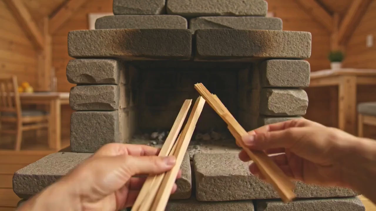 Blog hero video - cedar firewood brightened